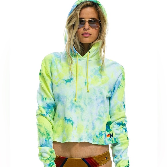Aviator Nation Tops - Aviator Nation Tie-Dyed Hoodie